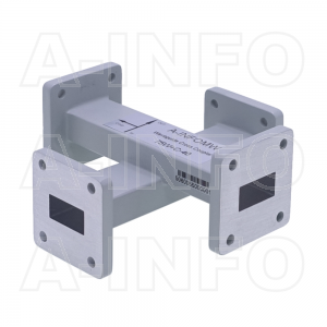 75W+C-40 WR75 Waveguide Cross Coupler W+C-XX Type 10-15GHz 40dB Coupling with Four Rectangular Waveguide Interfaces 