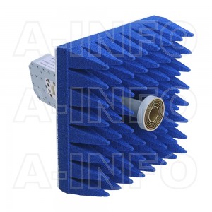 LB-ACH-90-10-T02-A-A1 Dual Linear Polarization Corrugated Feed Horn Antenna 8.2-12.4GHz 10dB Gain Rectangular Waveguide Interface Equipped with Absorber