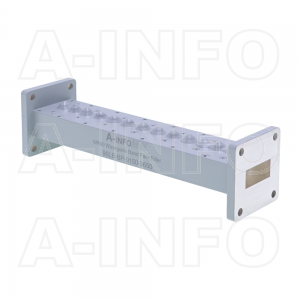 90LB-BP-9150-9650 WR90 Waveguide Band Pass Filter 9.15 - 9.65Ghz with Two Rectangular Waveguide Interfaces
