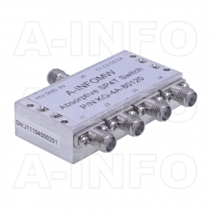 KG-4A-80120 Absorptive SP4T Switch 8-12GHz SMA-Female