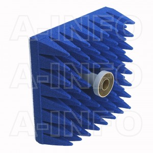 LB-ACH-90-10-A-A1 Linear Polarization Corrugated Feed Horn Antenna 8.2-12.4GHz 10dB Gain Rectangular Waveguide Interface Equipped with Absorber